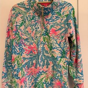 Lilly Pulitzer Multicolor Half-Zip Sweater